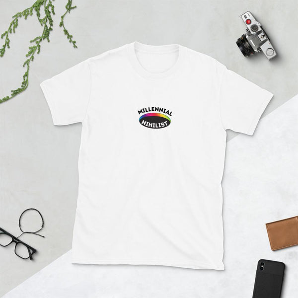 Logo Tee - White - Millennial Nihilist