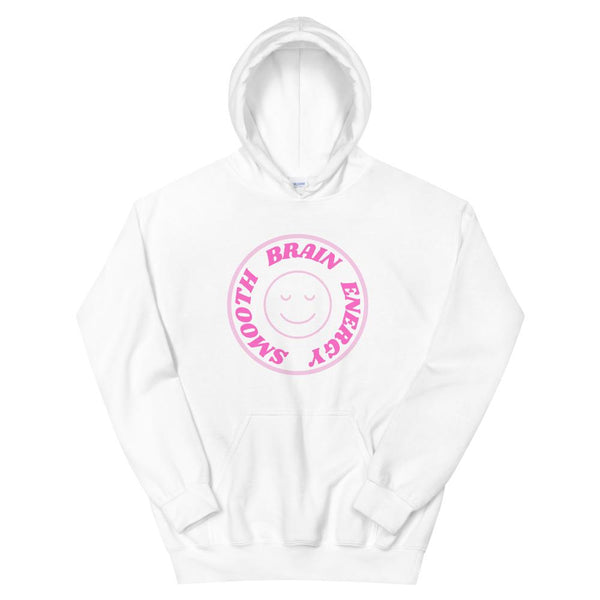 Smooth Brain Energy Pink Hoodie - Millennial Nihilist